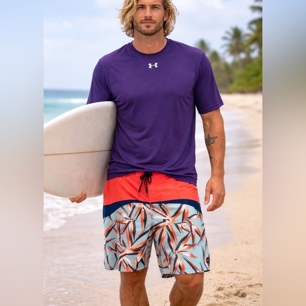 O'NEILL Men's Water Resistant Hyperfreak Stretch Swim Boardshort, 20 Inch Outsea